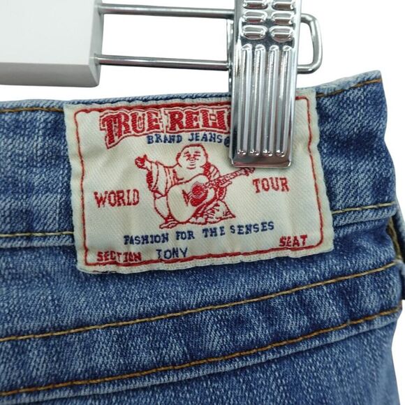 True Religion Ankle-Length Blue Jeans Size 26 USA - Picture 12 of 15
